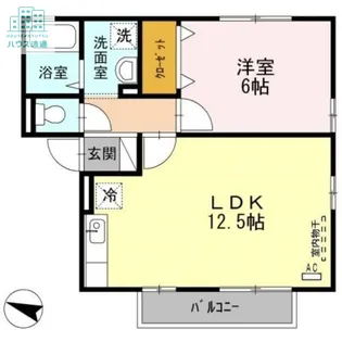 ウィルモア鬼橋 B棟【2階】の間取り