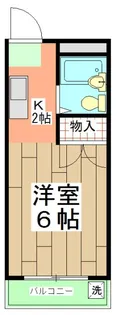 1Rの間取り画像