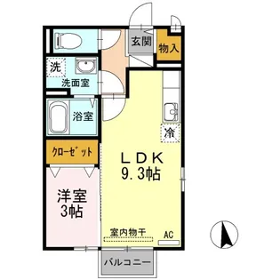 アクシス南島田 D棟【2階】の間取り