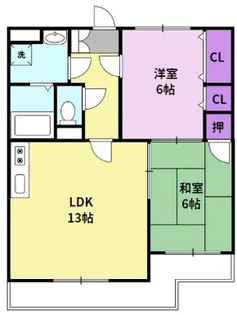 コンフォールII【2階】の間取り