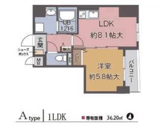 プログレスコート梅田北【9階】の間取り