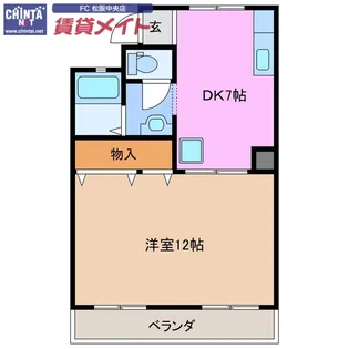 ビオラ第一ビル【2階】の間取り