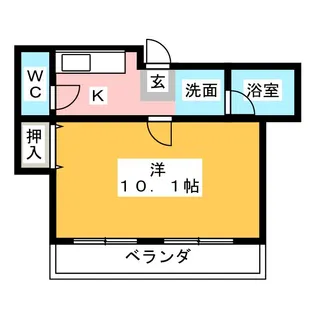 エスポア白砂【2階】の間取り