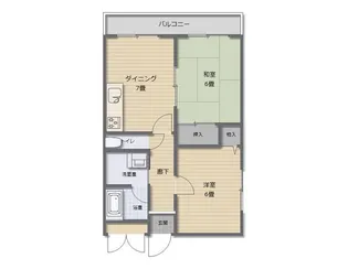 メゾンドール八島【4階】の間取り