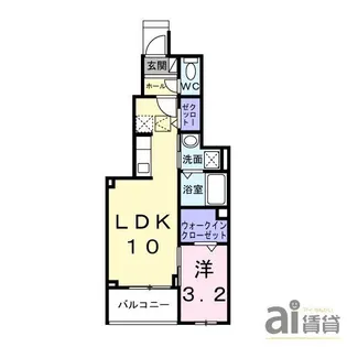 東京都東久留米市前沢3【アパート】の間取り