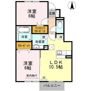 clover tea ーKH【1階】の間取り