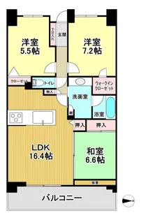 3LDKの間取り画像
