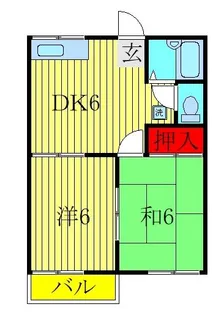 ファミーユ都賀【2階】の間取り