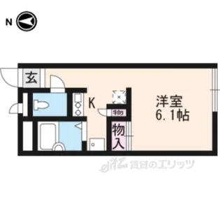 レオパレスシュバリエ【2階】の間取り