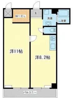 五反ビル【3階】の間取り