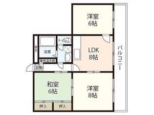 シャトー・ナカムラ【5階】の間取り