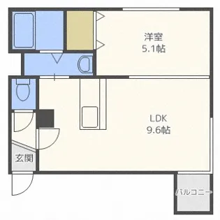 K&M【4階】の間取り