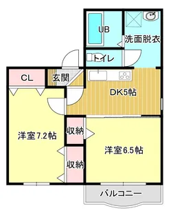 プロ―ジェ・シャイン中島【1階】の間取り