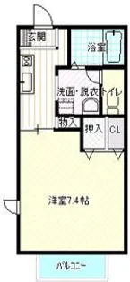 バリュージュ ユーC【2階】の間取り
