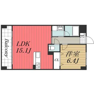 千葉県千葉市稲毛区稲毛東3【マンション】の間取り