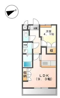 セレニティーE・M【1階】の間取り