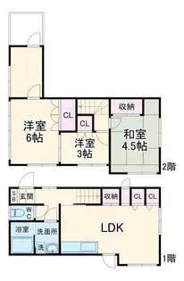 神奈川県川崎市川崎区渡田新町3【一戸建】の間取り