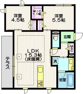 Shine Court【1階】の間取り