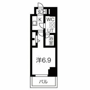 スパシエ東神奈川【9階】の間取り