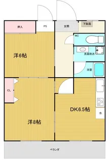 サンライズよしま【3階】の間取り