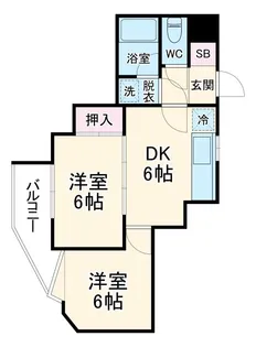 グレイス根岸【4階】の間取り