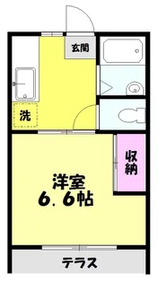 スカイコーポ【1階】の間取り