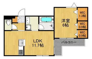 (仮称)下小田中1丁目メゾン【2階】の間取り