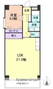 サンロイヤル小雑賀【3階】の間取り