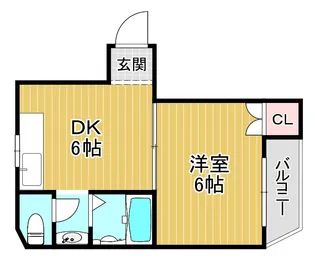 大阪府大阪市旭区中宮5【マンション】の間取り