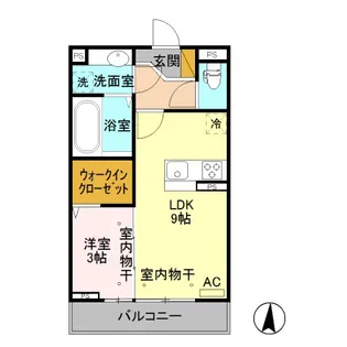 新潟県長岡市堀金2【アパート】の間取り
