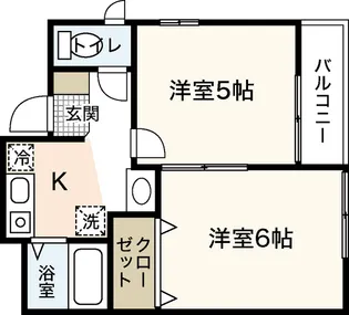 サンシャイン山陽【2階】の間取り