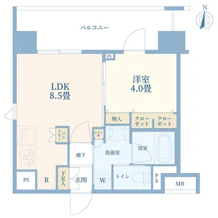 シティインデックス蕨II【12階】の間取り