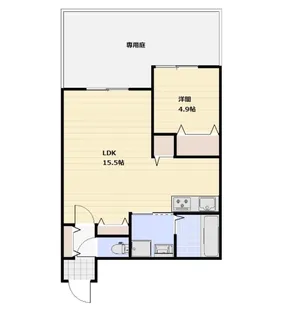 岡山県倉敷市羽島【アパート】の間取り