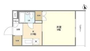 ハイツ大井町【3階】の間取り