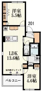 東京都杉並区宮前4【マンション】の間取り