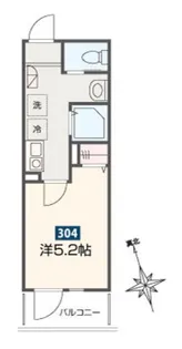 神奈川県大和市下和田【アパート】の間取り