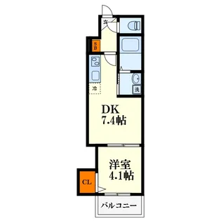 大阪府大阪市東淀川区東中島3【マンション】の間取り