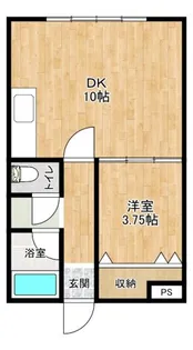 コーポおおとり5号館【3階】の間取り