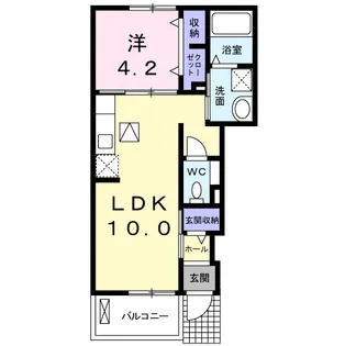 徳島県徳島市津田町4【アパート】の間取り