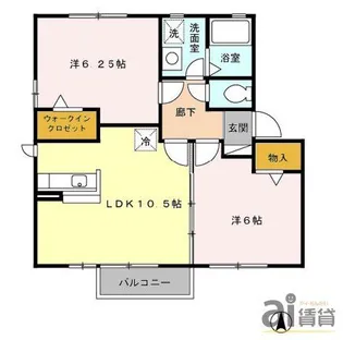 東京都小平市小川町1【アパート】の間取り