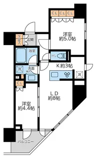 プライマル浅草言問通【4階】の間取り