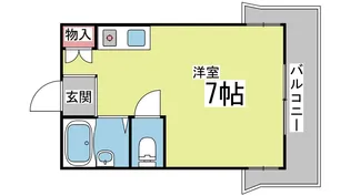 リトル六甲【4階】の間取り