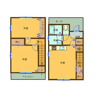 メゾン・ラバンテB【1階】の間取り