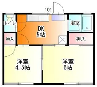 グリンデルハイム【1階】の間取り