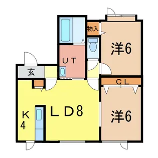 Birdヒルズ58【2階】の間取り