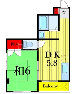 南風【3階】の間取り