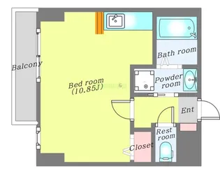 エルフ上杉【4階】の間取り