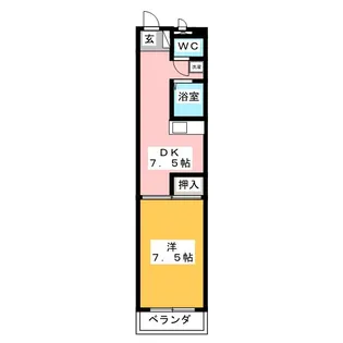 グリーンプラザ【4階】の間取り