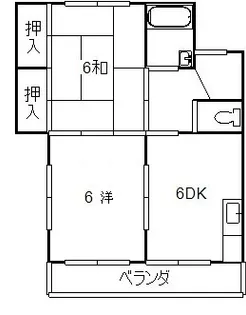 ロイヤルハイツ 301【3階】の間取り