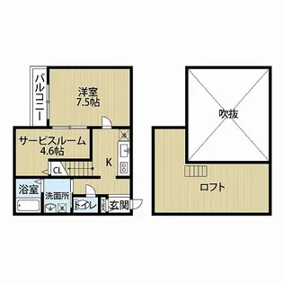 マンダリン吉塚【2階】の間取り